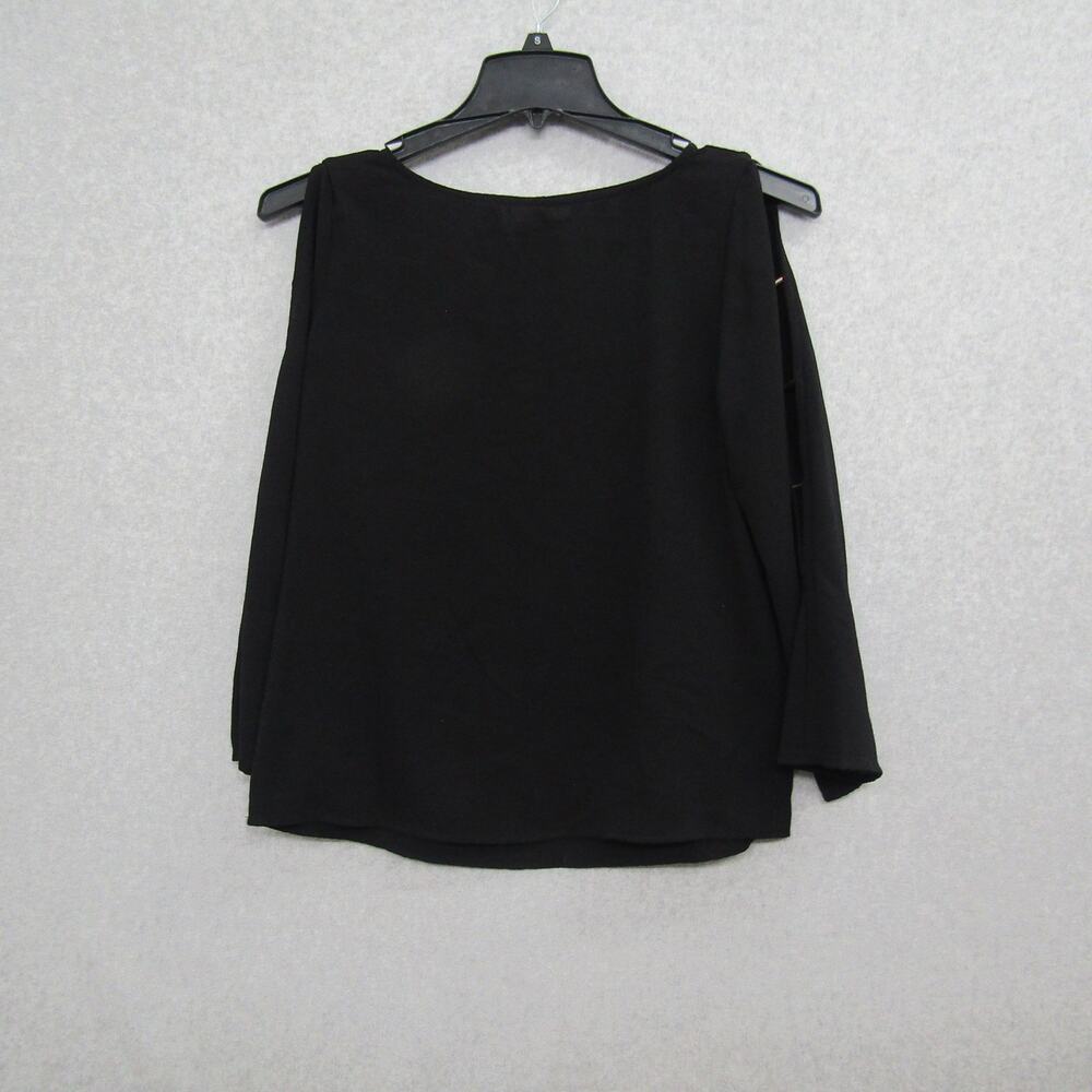 Michael Kors Women's Tops Shirt Black Size S Casual 3/4 Sleeve Cool Shoulder